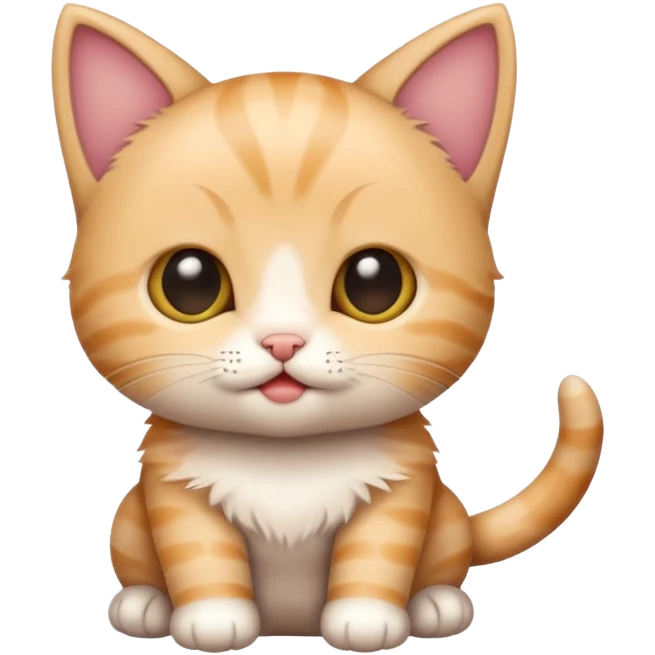 a baby kitten with the words huh emoji