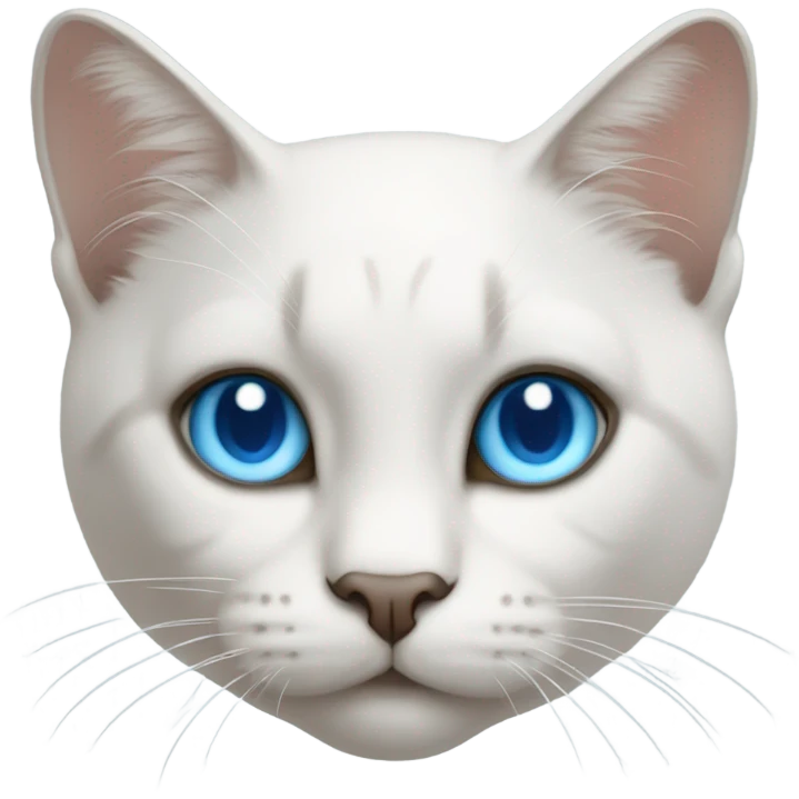 Cat with blue eyes emoji