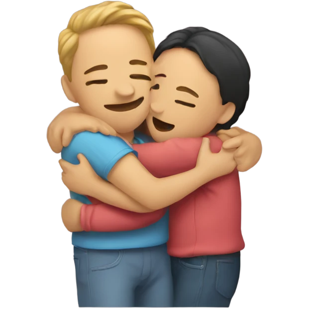 Hug with kisses emoji
