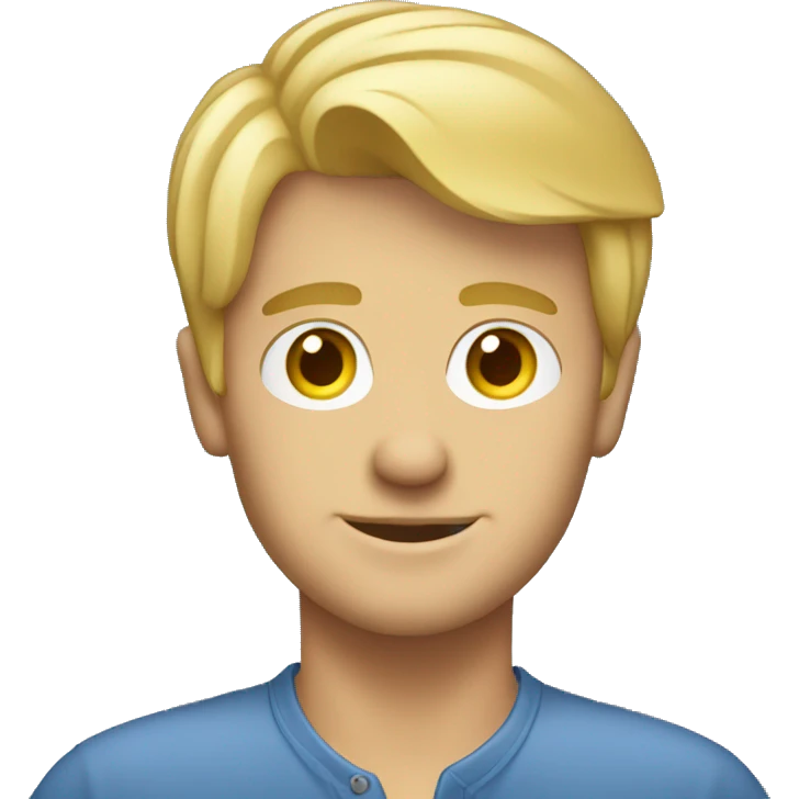 Blonde guy working in property emoji
