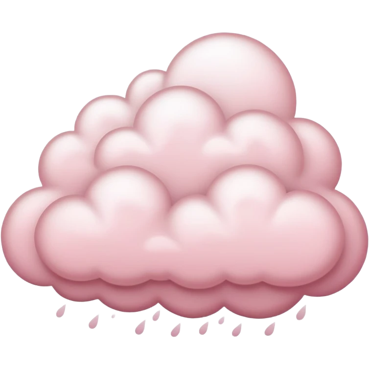 light pink storm cloud emoji
