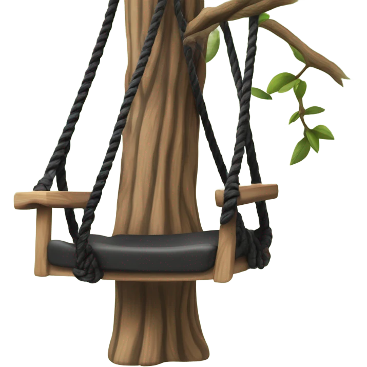 black rope swing emoji