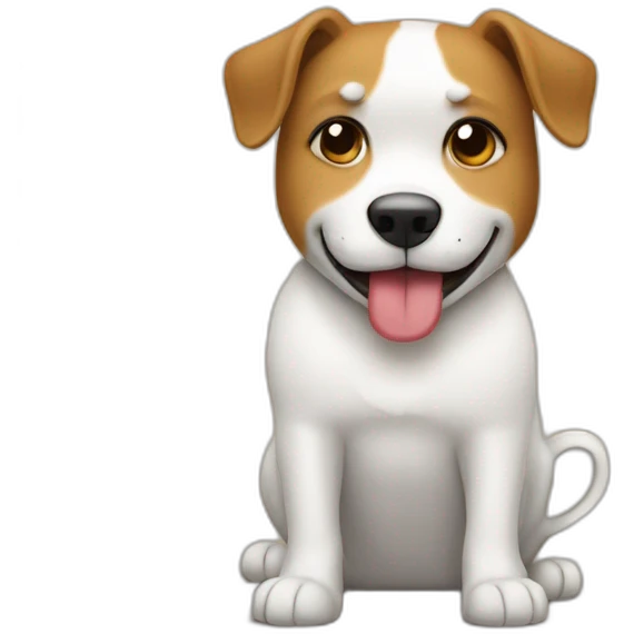 Un perro tomando café con un mood de emprendimiento y coach digital emoji