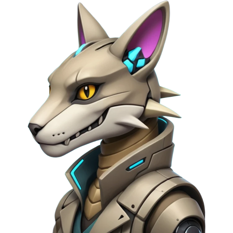 Pretty Cyberpunky Cool Marowak-Feline-hybrid emoji