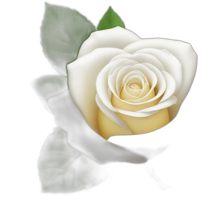 une rose blanche emoji