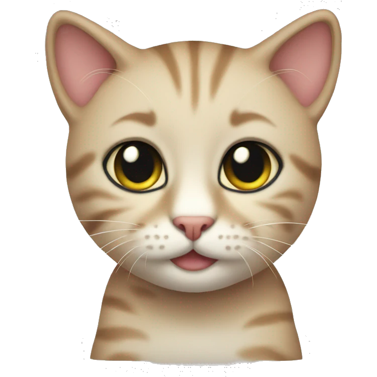 Cute little cat emoji