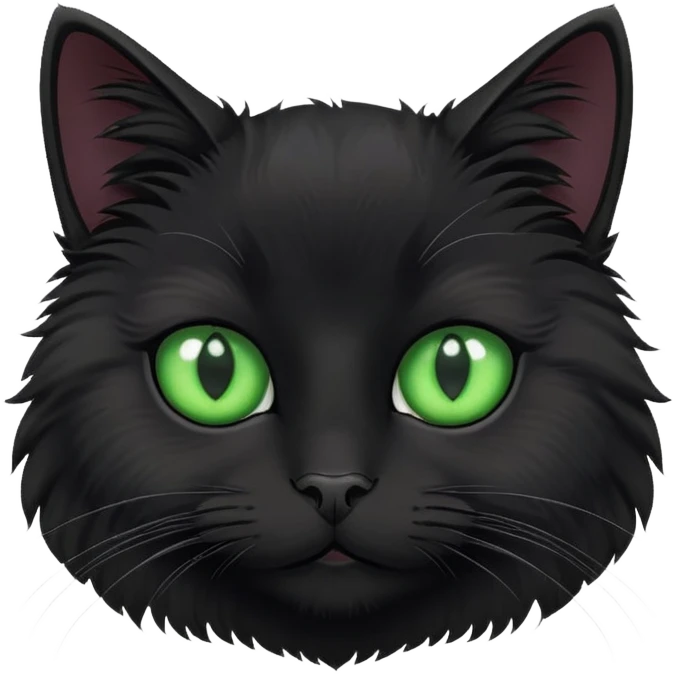 the black cat is shy  emoji