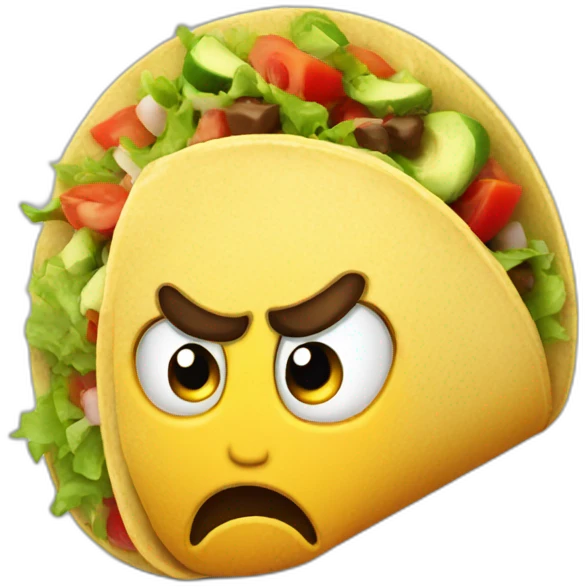 taco angry face emoji