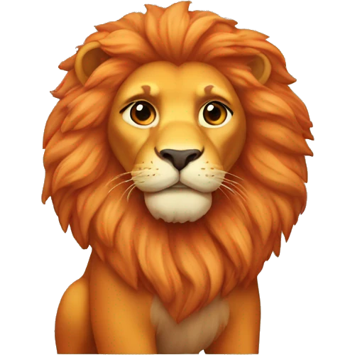Orange Leo lion sumvol  emoji
