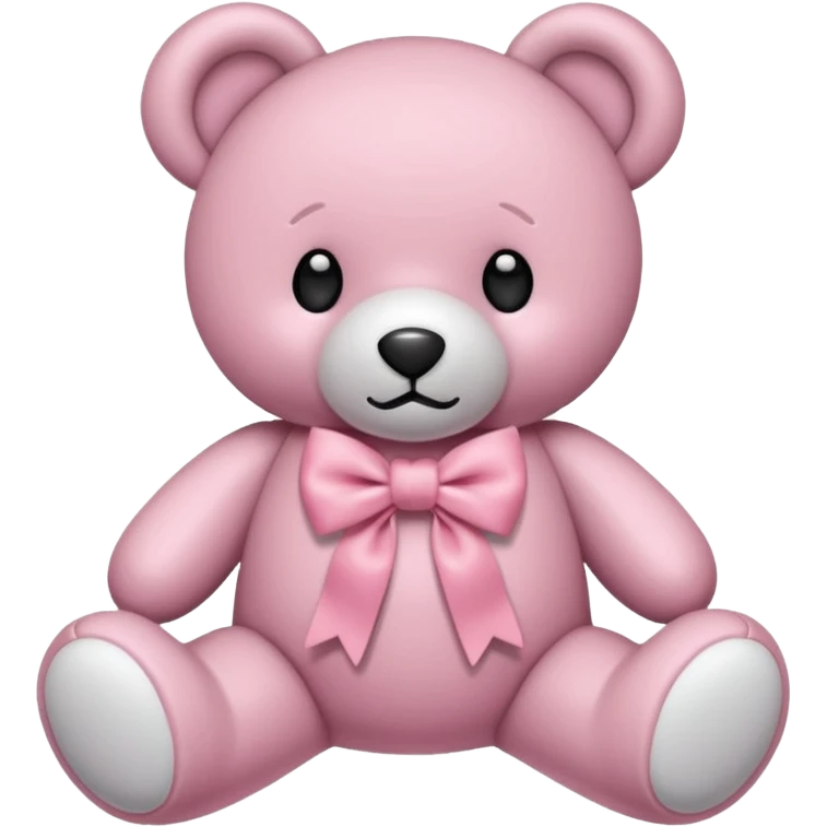 pink bow bear emoji