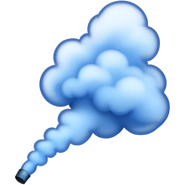 Blue smoke emoji