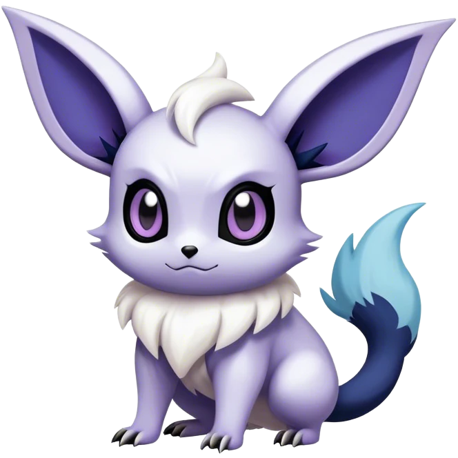 Cool Cute Kawaii Noibat-Eevee-Absol-Pokemon Full Body emoji