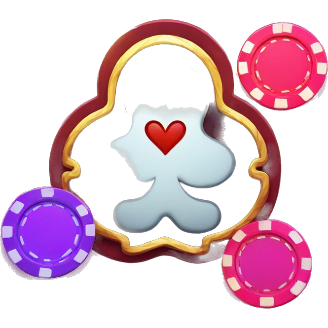 poker with neon elements emoji