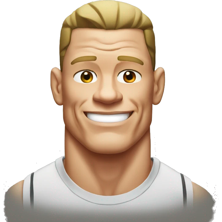 john cena wearing tee emoji