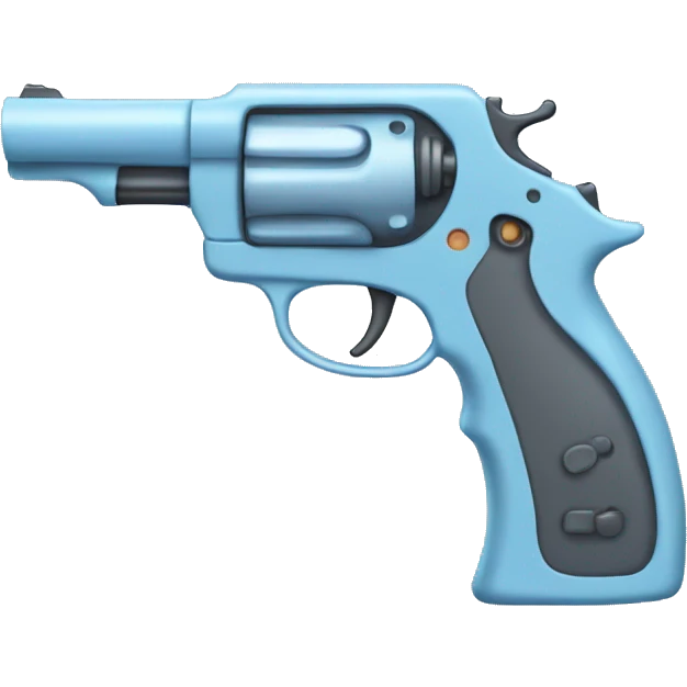 Pastel blue gun emoji
