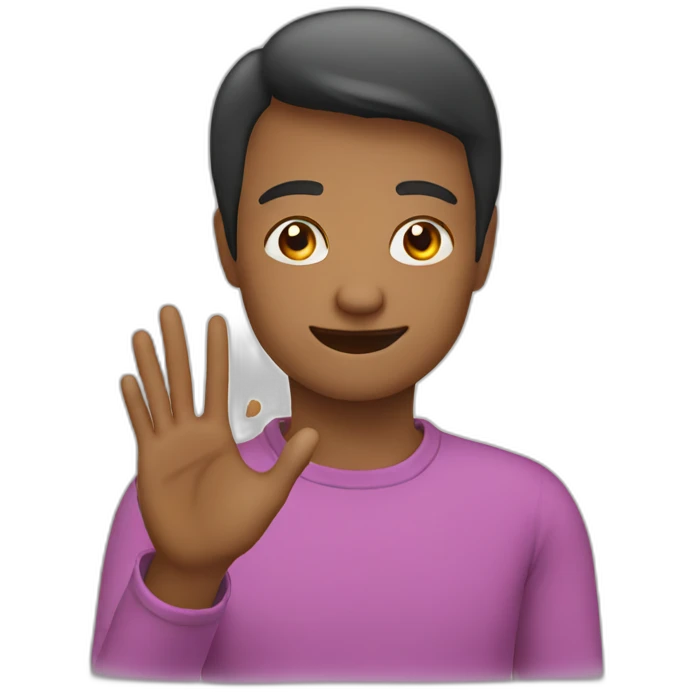 British sign language Alphabet A emoji
