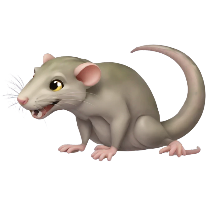 A hybrid of a rat and a snake emoji