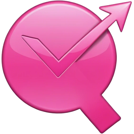 pink check mark icon emoji