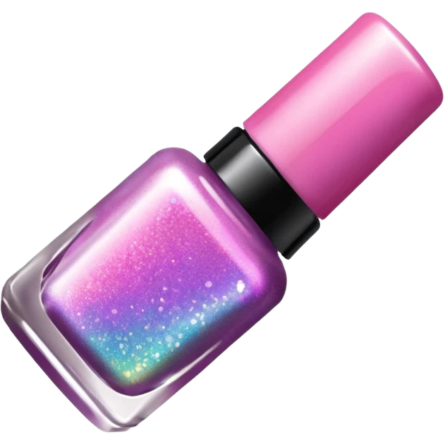  glitter nail polish emoji