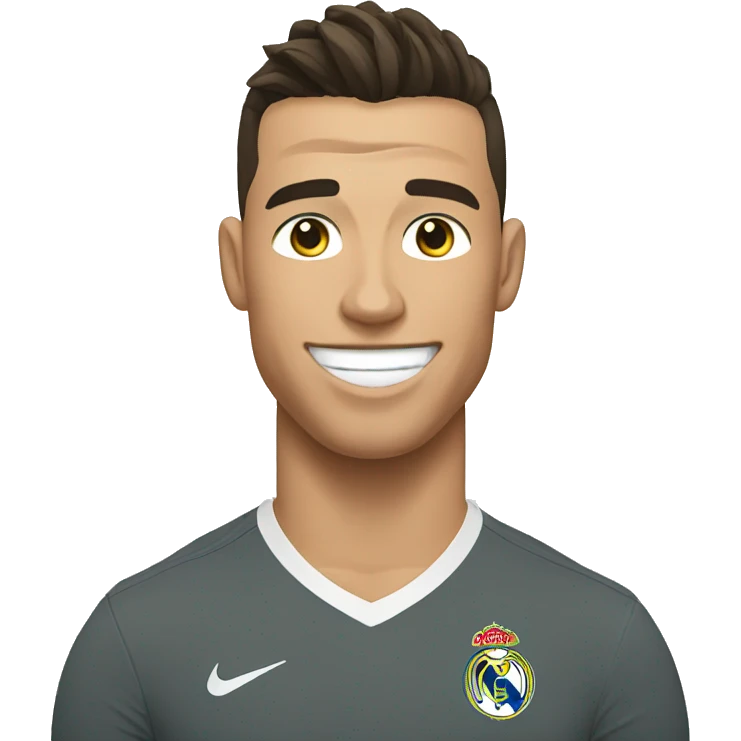 ronaldo posing with a wink  emoji