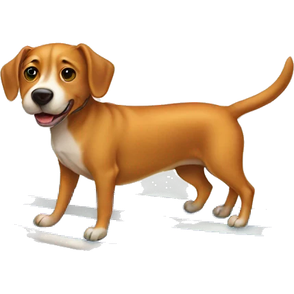 Dog in a surfboard emoji