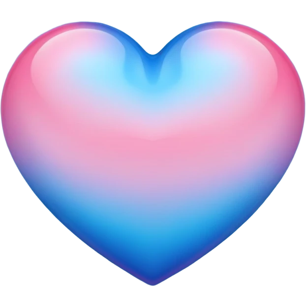 Blue and pink heart  emoji