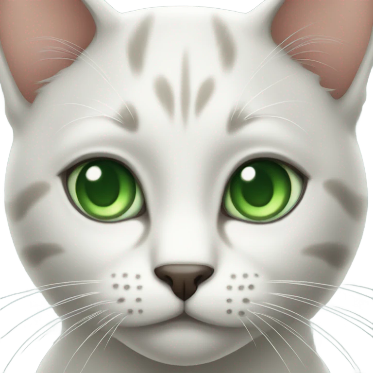 Cat with green eye  emoji