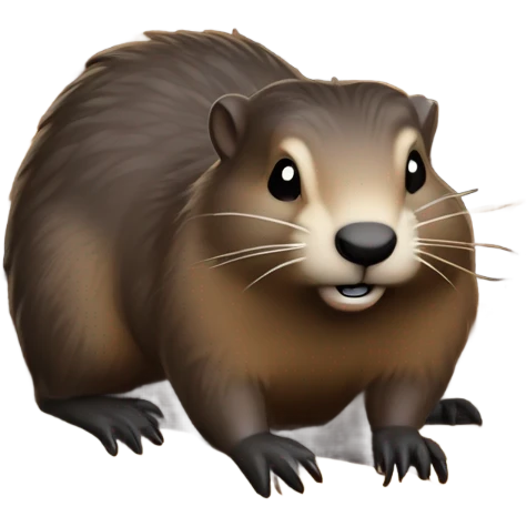 Woodchuck chucking wood  emoji