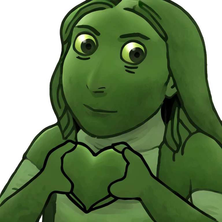 Jesus Christ showing us a heart with his hands emoji