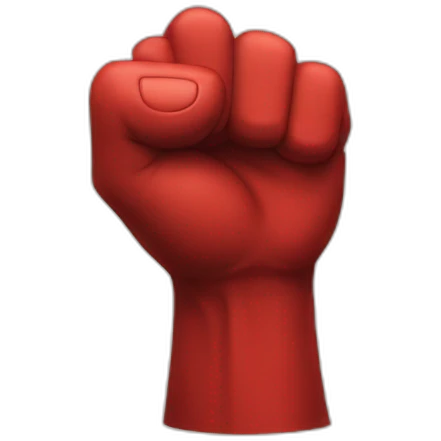 Red fist emoji