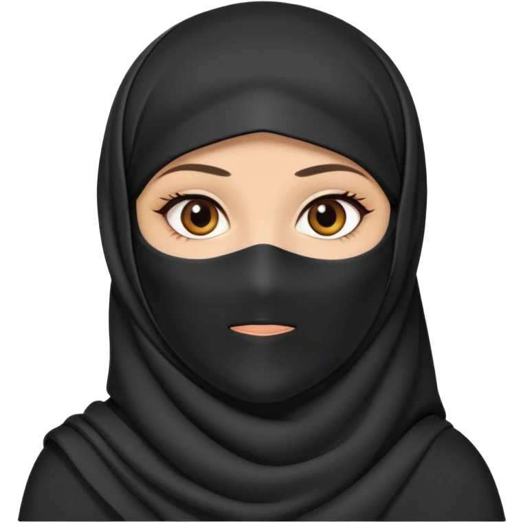 girl wearing niqab emoji