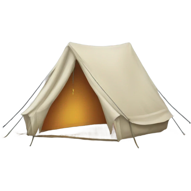 Tent that says explore emoji
