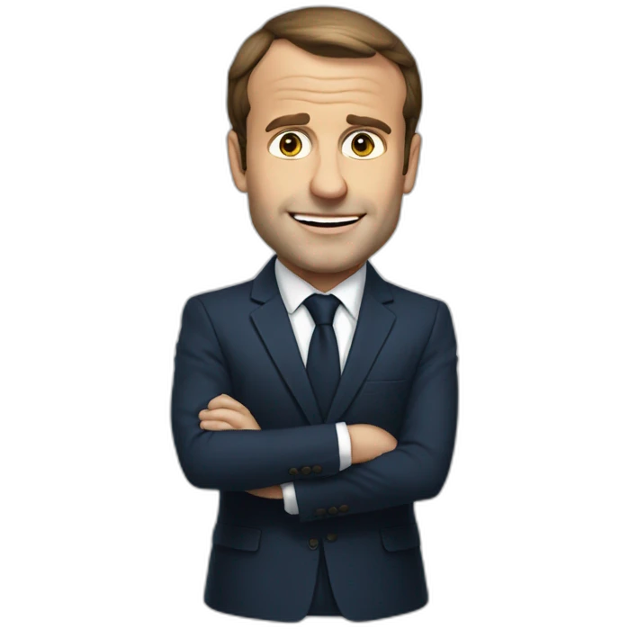 Macron dort emoji