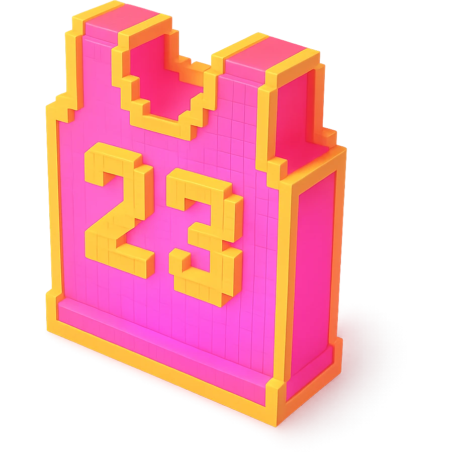 светящейся розовая баскетбольная майка с надписью "23", no background emoji