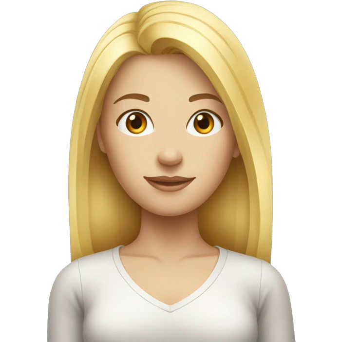 tall atractive young blond woman  emoji