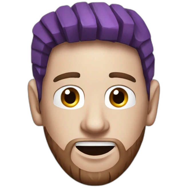 Messi with eggplant on his head  emoji
