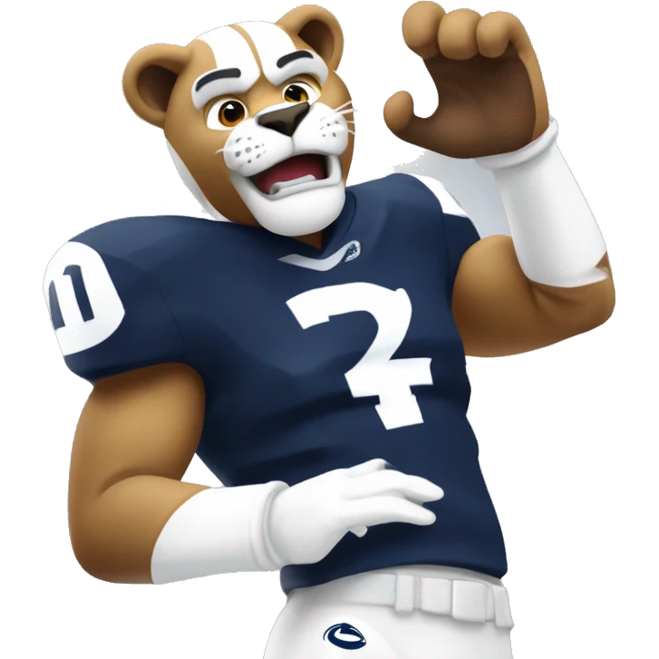 Penn state Nittany lion celebrate touchdown emoji