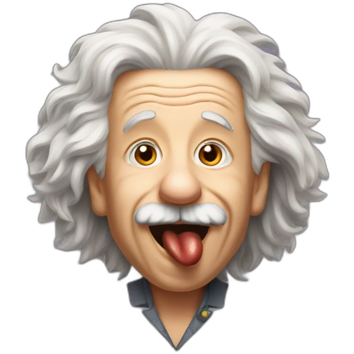einstein-tongue emoji