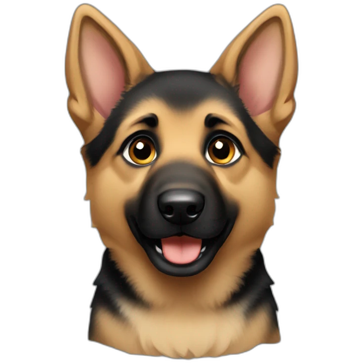 german shepherd puppy emoji