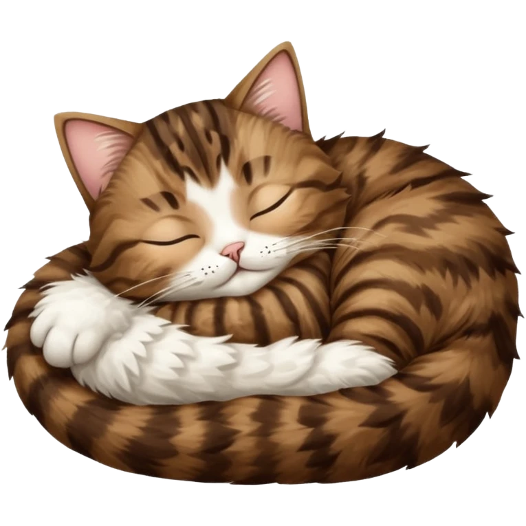 dark brown tabby and white cat sleeping in funny positions upside down emoji