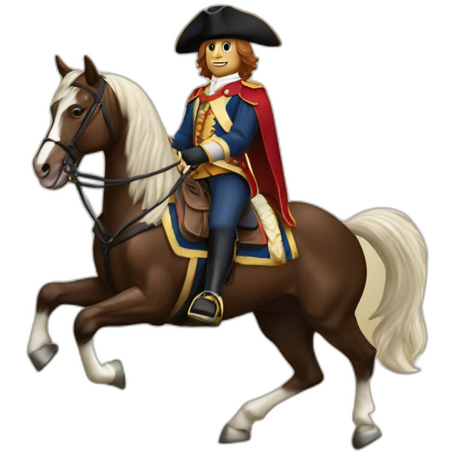 cavalier sur cheval qui saute emoji