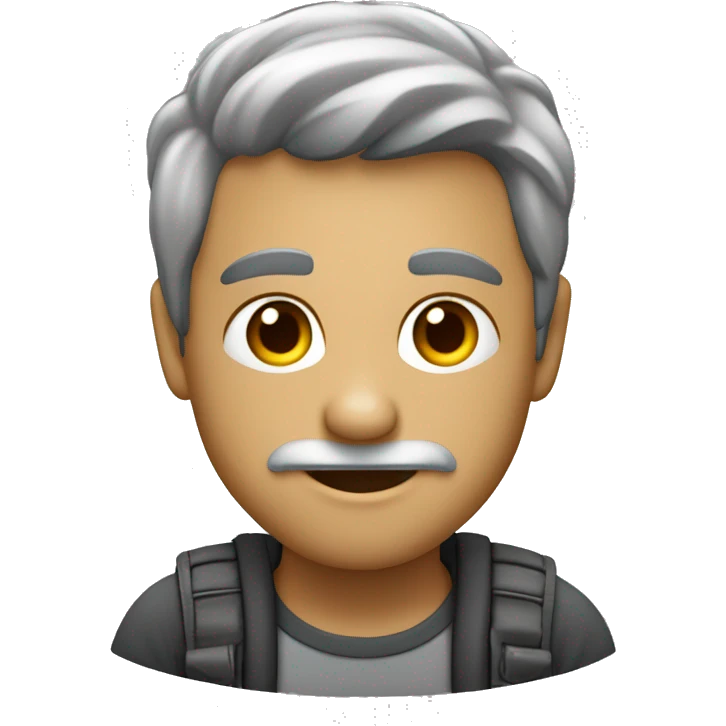 Icone de Idoso em escala de cinza emoji