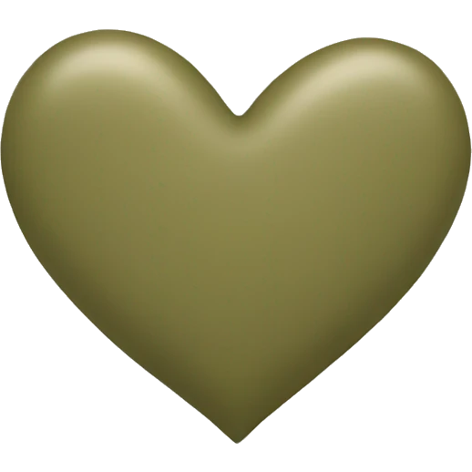 khaki heart emoji