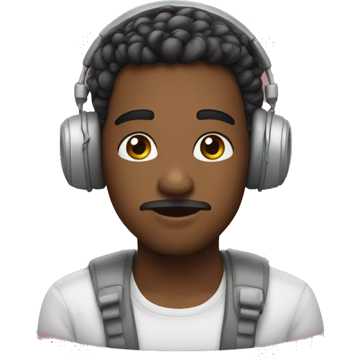 😇+🎧 emoji