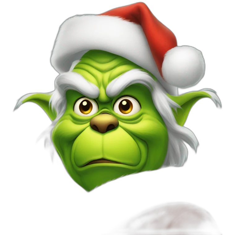 Grinch santa Claus  emoji