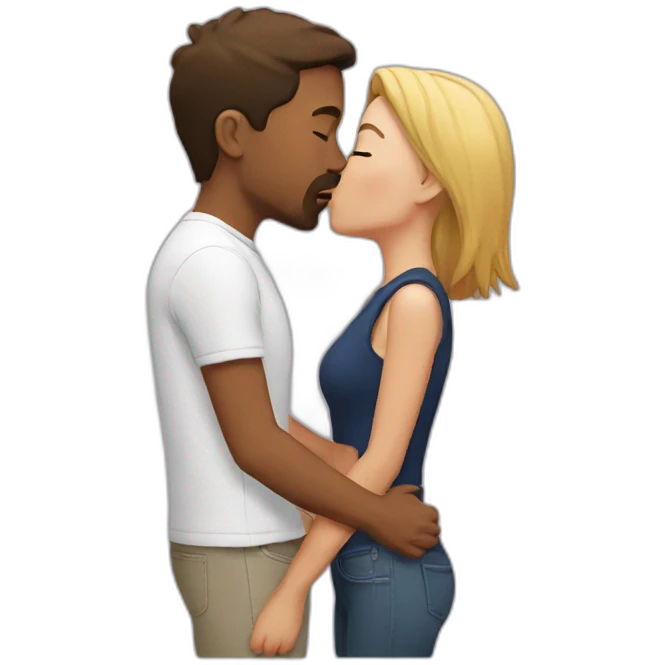 Friends kiss emoji