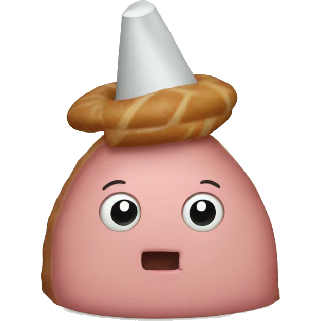 A holiday ham emoji