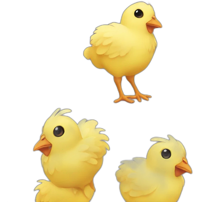little yellow chicken emoji