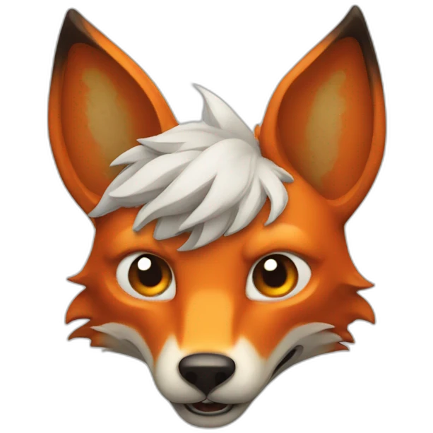 evil fox with horns emoji