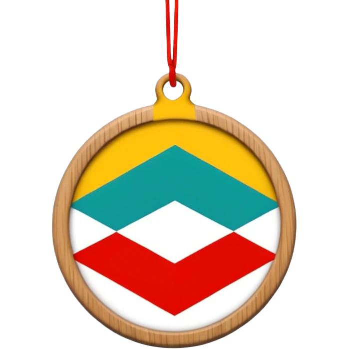 scandi style christmas ornament  emoji